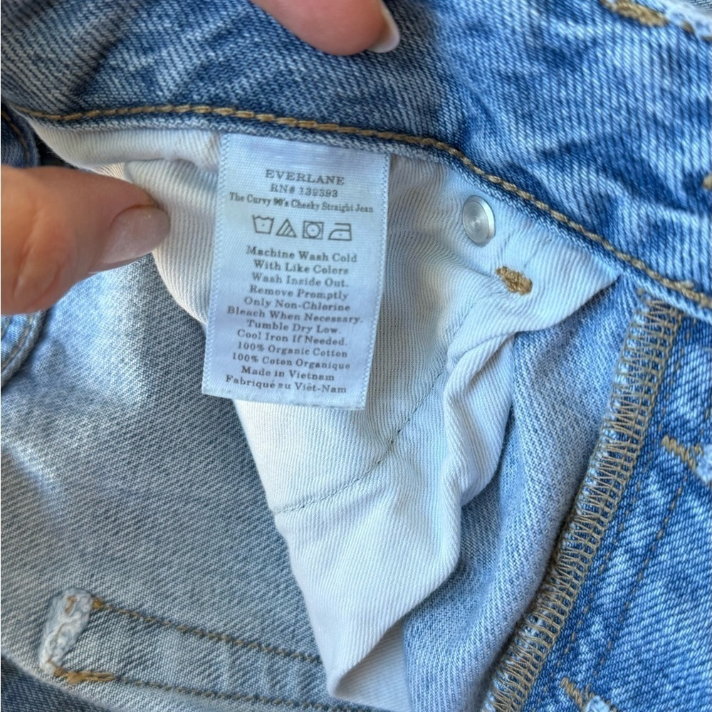 Everlane Women’s The Curvy 90s Cheeky Straight Jean 
Organic Cotton Crop Size 28 - Picture 5 of 9